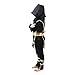 Spring fever Child Kids Boys Stealth Ninja Assassin Costume Toys Halloween Cosplay Dress-Up Set Black L for height(47.2