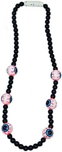 CleveYoung LED Eye Ball Beads Halloween Necklace Party Favors