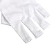 Jutao UV Gloves for Gel Polish Manicure, Silver, Size 3