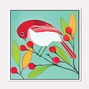 Framed Canvas Wall Art for Living Room, Bedroom Beautiful Watercolor Birds Canvas Prints for Home Decoration Ready to Hanging - 16x16 inches