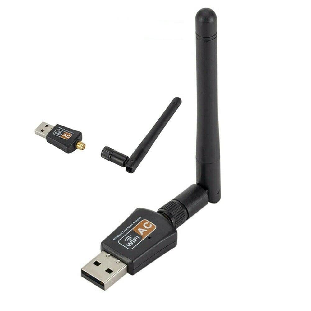 Multibao 600Mbps USB WiFi Dongle, Wifi Dongle High Speed Internet 5.8GHz 600Mbps Wireless USB Wifi Adapter for Windows 10/8/7/2000/XP/Vista, Mac OS 10.5-10.14, Linux