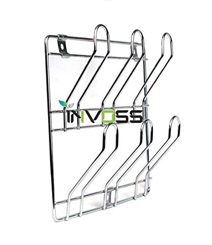 Invoss Stainless Steel Wall Mounting Glass Stand Water Glass Holder For Kitchen 6 Glass Storage Wall Hanging Glass Stand Chrome Plated 10 X 10 X 3 5 Inch Buy Online In Aruba At