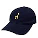 City Hunter C104 Giraffe Cotton Baseball Dad Caps 16 Colors (Navy)