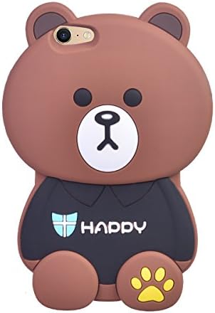Coolke Stylish Cute 3D Cartoon Bear Soft TPU Gel Silicone Case Cover for Oppo A39/A57-001