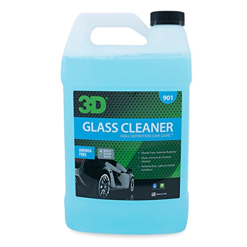 3D Glass Cleaner Ready to Use, Tint Safe, Streak Free Glass Cleaner