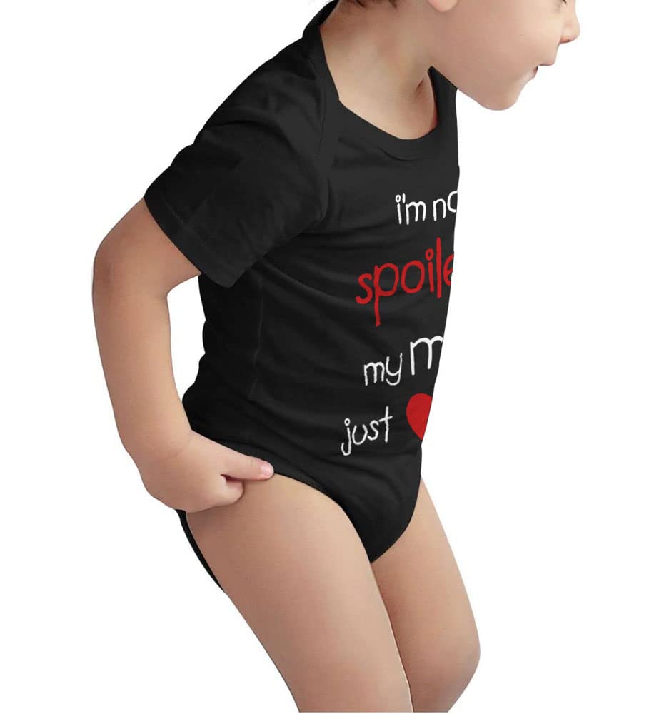 LittleHorn I'm Not Spoiled My Mimi Just Loves Me Baby Bodysuit Short Sleeve Onesie Unisex