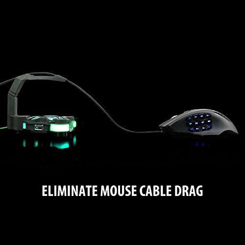 image for Gaming Mouse Bungee Cord Holder by ENHANCE - GX-B1 Active 4-Port USB H
