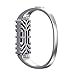 Henoda Metal Bands Compatible with Fitbit Flex 2 Accessories Stainless Steel Bangle Bracelet Jewelry Silver
