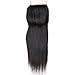 Lanyi Hair Free Part Human Hair Lace Closure Brazilian Hair Straight 130% Density Natural Black Color 20