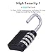 Combination Padlocks, Combination Locks for Locker, Weatherproof 4 Digit Combination Lock Outdoor, Gym, School Locker Locks, 2 Pack, Black