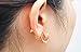 Latigerf Fashion Jewelry Gold Plated Women's Flower Non-pierced Clip on Earring Clips for Non Pierced Ears for Girl (7 Color)