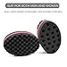 HALLO Big Holes Hair Twist Sponge Brush for Dreads Locking Coil Afro Curl for Hair Styling (5 Packs)