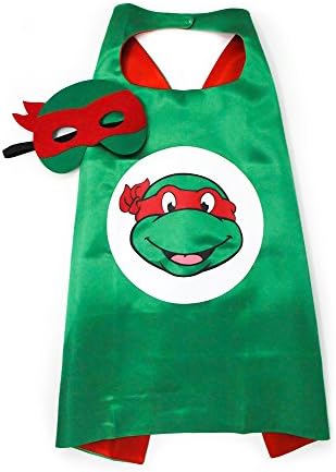Rafael Red Ninja Turtle Costume Cape and Mask Set for Kids