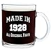 90th Birthday Gifts Made 1931 90th Birthday Party Supplies Gift Glass Coffee Mug Tea Cup White
