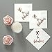 50 and Fabulous Cocktail Napkins, 50-Pack 3ply White Rose Gold 50th Birthday Dinner Celebration Party Decoration Napkin