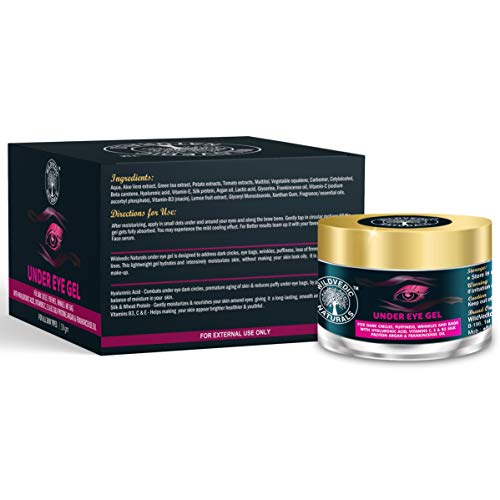 Wildvedic Naturals Under Eye Cream GEL - For Dark Circles, Puffiness, Wrinkles and Bags - 50g 4 Wildvedic Naturals Under Eye Cream GEL - For Dark Circles, Puffiness, Wrinkles and Bags - 50g - Image 4