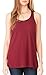 Bella Canvas Women's Racerback Tank Top, Maroon, Medium