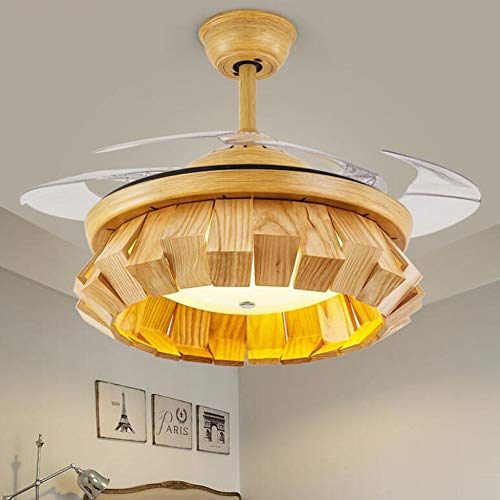 Deckenventilatoren mit Beleuchtung Licht Massivholz Deckenventilator