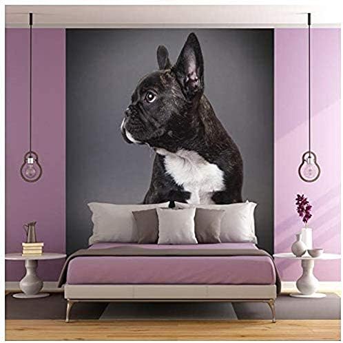 フレンチブルドッグ犬の肖像画壁壁画壁紙 450x300cm 国際ブランド