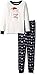 Gymboree Girls' Big Black Skeleton Graphic Tight-fit Pajamas