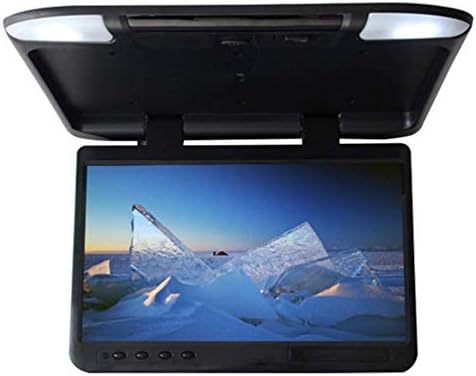 CZWXCD Car Flip Down Monitor, HDMI 1080P HD TFT LCD 22 inch Roof Mount Monitor Ultra Thin Overhead Video Player for Car SD MP3 MP5 LED with FM Transmitter USB
