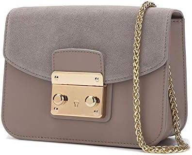 Women Shoulder Bag Cow Leather Crossbody Chain Block Women Messenger Bags Detachable Cover Design Female Bags