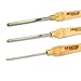 Hurricane Turning Tools, HSS, 3 Piece Spindle Gouge Set (1/4