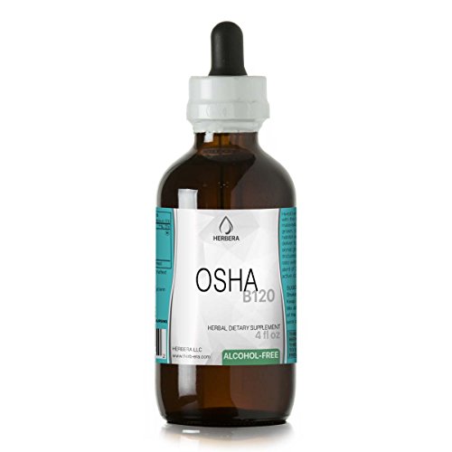image for HerbEra Osha B120 Alcohol-FREE Herbal Extract Tincture, Super-Concentr