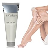 Dead Sea Mineral Body Lotion by LeliaSea • Silky Soft Skin GUARANTEED • Aqua Based, Non-Sticky Cream • Deliciously Light Floral Scent • Relief for Eczema and Psoriasis