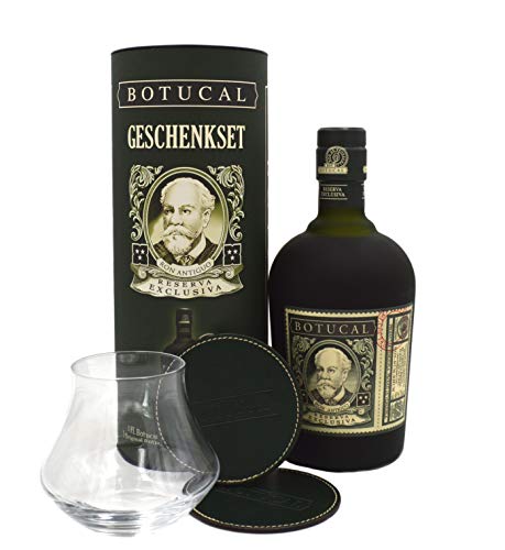 Botucal (Diplomático) RESERVA EXCLUSIVA Ron Antiguo 40% Volume 0,7l in Geschenkbox mit Glas + 2 Lederuntersetzer Rum