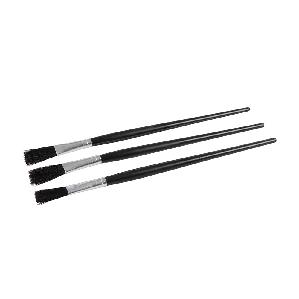 Dickie Dyer 898008 Flux Brushes 3pk Black Handle