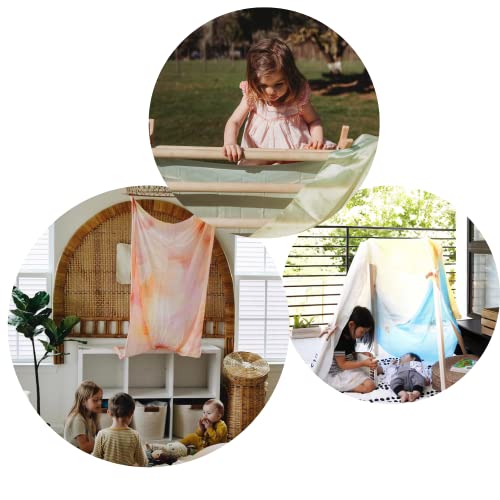 Avery & Ruth Fairies 9 x 3 Feet 100 Silk Play Scarf 4 Maple Wood