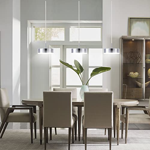 Modern LED Pendant Light, Mini LED Pendant Lighting Fixture with Chrome