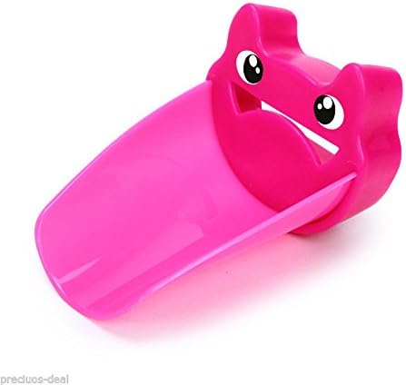 Durable Water Faucet Tap Extender - Safety Fun Hand-washing Solution for Babies, Toddlers. Sink Handle Extender for Kids, perfect Bathroom Accessory or Bathtime Gift Set for Baby Showers (Pink)