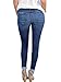 Hestenve Womens Jeans Moto Style Skinny Denim Pants with Knee Stitching
