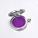 Stainless Steel Aromatherapy Essential Oil Diffuser Necklace with S Letter,Silver Tone