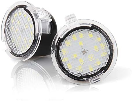 LED Lights for External Rearview Mirror for F-o-r-d F-150 Expedition Explorer Edge Flex Fusion Taurus X, Car Side Mirror Welcome Lamps, 12V, 6000K White, Pack of 2