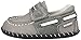 pediped Originals Norm Boat Shoe (Infant),Grey,Small (6-12 Months E US Infant)