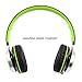 BienSound HW50 Stereo Folding Headsets Strong Low Bass Headphones with Microphone for iPhone, All Android Smartphones, PC, Laptop, Mp3/mp4, Tablet MacBook Earphones (Black/Green)