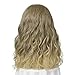 QACCF Long Curly Golden Brown Wig and Mustache Costume Halloween Mens Wig