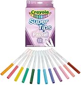 CRAYOLA Pastel SuperTips Washable Markers Assorted Colours 12 Pack Age 3+ view 3