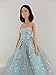 A Light Blue Ball Gown with Lots of Sparkle Made to Fit the Barbie Doll