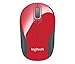 Logitech Wireless Mini Mouse M187 Ultra Portable, 1000 DPI Optical Tracking, 3-Buttons, PC/Mac/Laptop - Red