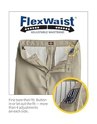 Dickies Khaki Big Boys' Flex Waist Slim Stretch