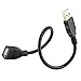 Kasstino Sync Data Flexible Extension Gooseneck Cable Cord USB 2.0 A Male to A Female 1Ft