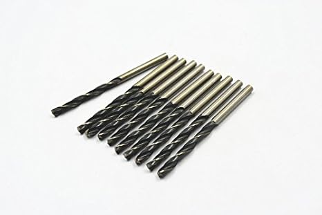 Generic 10 x Stainless Steel 4.2mm Bit Dia. Spiral Flute HSS M2 Twist Drilling Bits Industrial