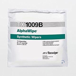 Case of TX1009B AlphaWipe 9″ x 9″ Polyester Cleanroom Wiper – 10 Bags of 150 Wipers (1500 Total)