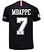 Redrun PSG X 18/19 Season 7# Mbappe Mens Away Soccer Jersey & Armbands Black/White