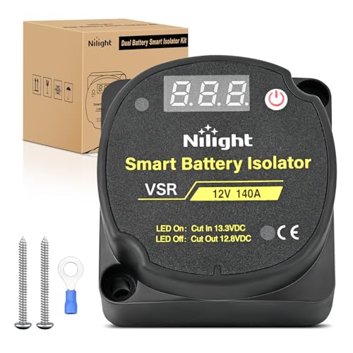 Relè Di Separazione Da 12 V, 140 A: Separatore Automatico Della Batteria, Relè VSR, Relè Di Separazione Della Batteria Con Display LCD, Batteria Secondaria Da 12 V, Per Auto, Camper E Barche - Foto 6