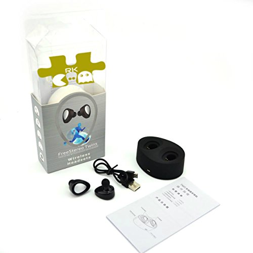 RK in Ear Bluetooth Headphones - Bluetooth Earbuds. Stereo Surround Sound Wireless Earphones With Microphone For iPhone, Samsung, Android, IOS (Black) Best Bluetooth earphones / Bluetooth headphones.